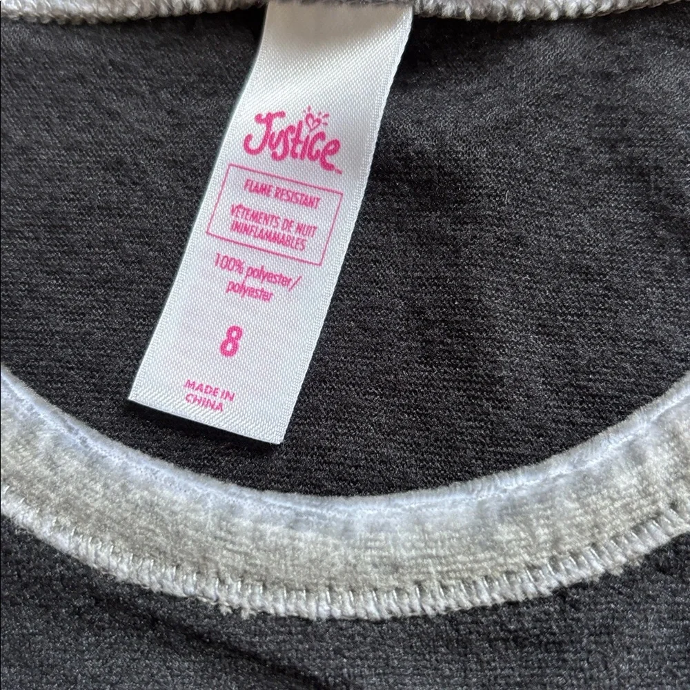 JUSTICE kids 2pc pajama set  TIS THE SEASON TO BE SLEEPY NWT